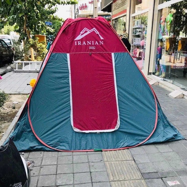 چادر مسافرتی 12 نفره مدل فنری تاشو کف ضخیم سفری ماشین صندلی موتور خودرو کد35